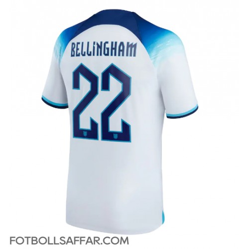 England Jude Bellingham #22 Hemmatröja VM 2022 Kortärmad